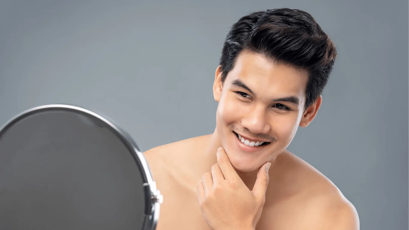 clean and happy men